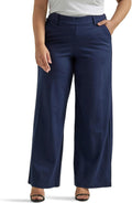Lee Womens Ultra Lux Comfort Any Wear Wide Leg Pant - Comfortable They