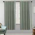 Blackout Curtains Thermal Insulated Panels (2 Panels, Cyan, 52 x 72