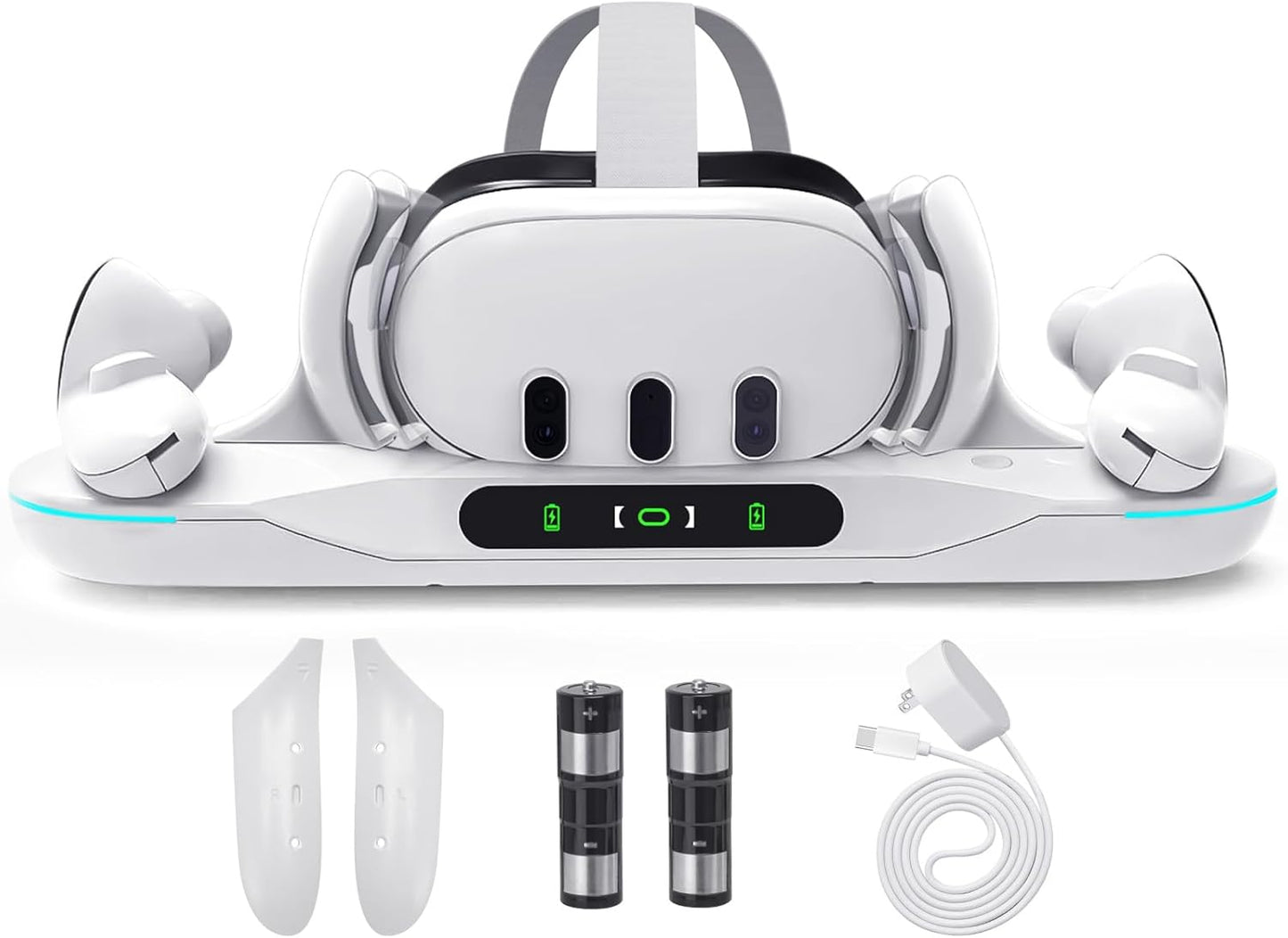 Lampelc Charging Dock for Meta Quest 3: Fast, Auto-Clamping Station