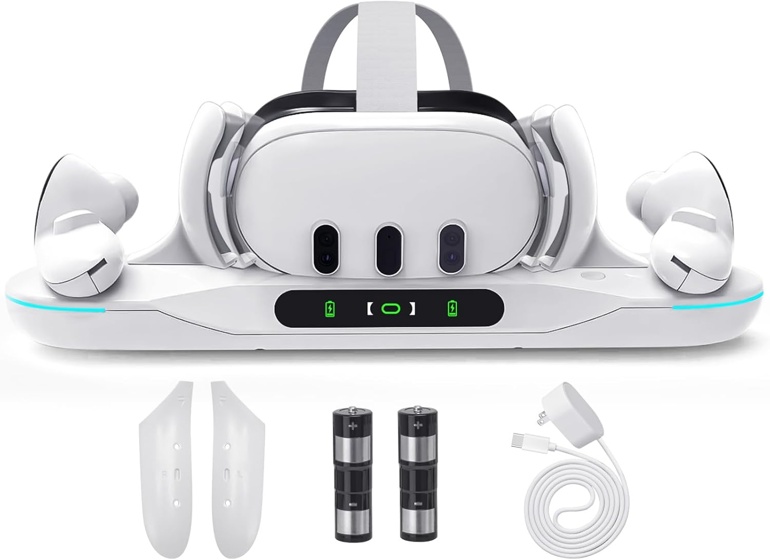 Lampelc Charging Dock for Meta Quest 3: Fast, Auto-Clamping Station