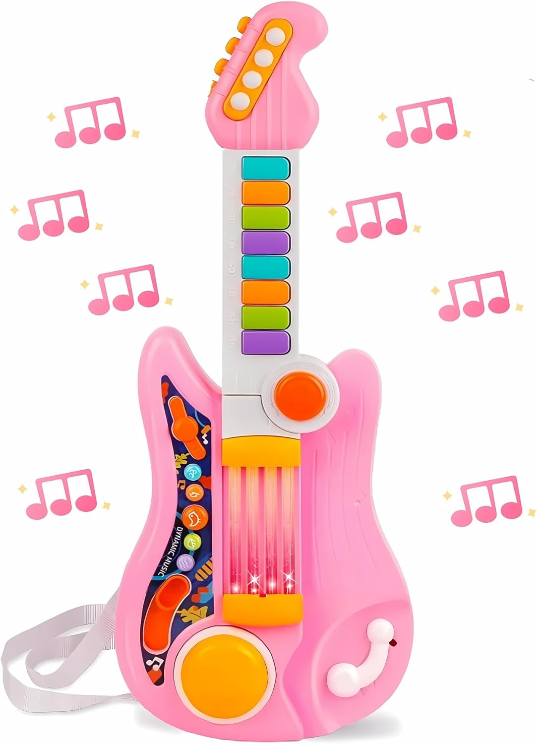 Electric Kids Guitar with Piano Mode: Musical Fun for 2-4 Year Olds