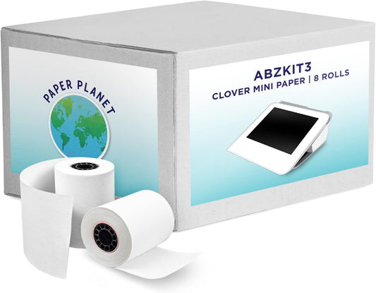 Clover POS Thermal Paper Rolls by PaperPlanet | 8 Rolls