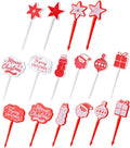 Christmas Fruit Fork Set - Festive Cocktail Picks