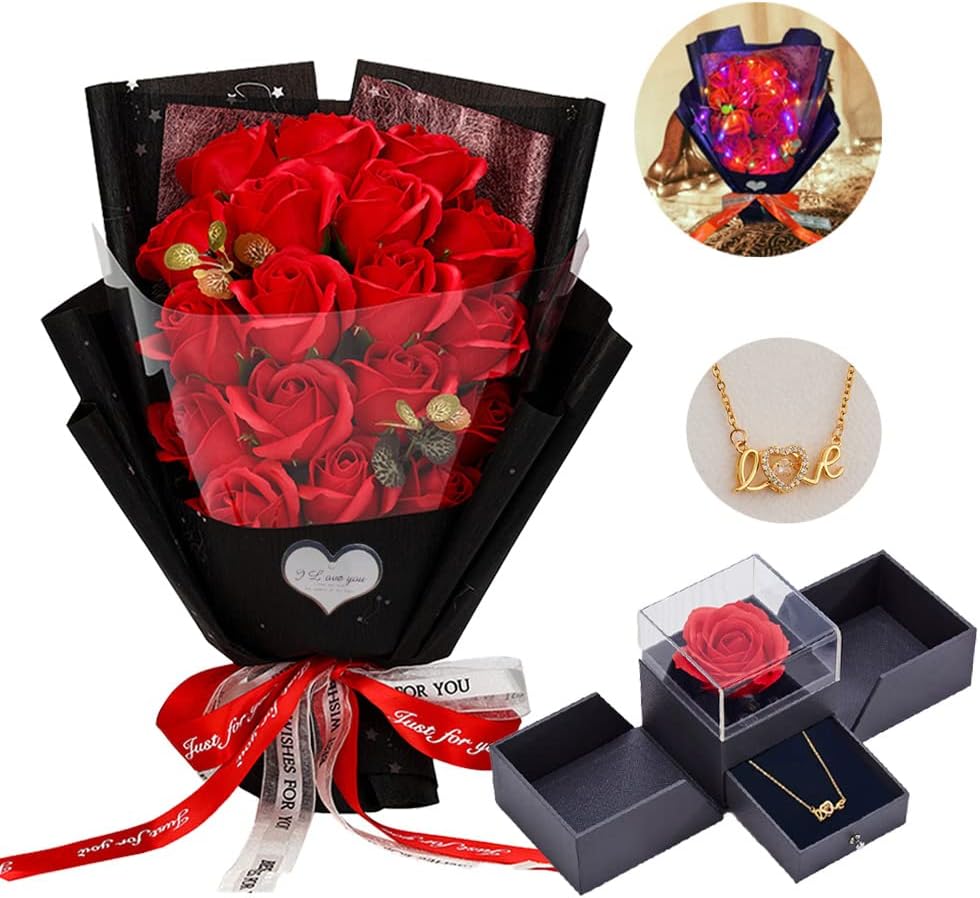 EIGHTOWN Roses Bouquet Artificial Flower - Unique Gift for Her