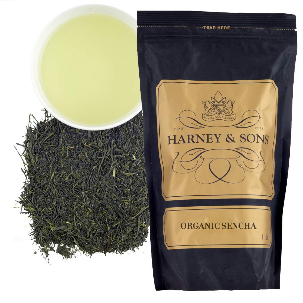 Organic Sencha Tea by Harney & Sons - Premium Loose Leaf 16oz
