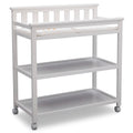 Delta Children Flat Top Changing Table with Wheels - Portable Storage