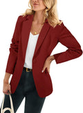 Cicy Bell Womens Casual Blazers Open Front Long Sleeve Work Office