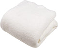 JOOJA Cream White Blanket for Cozy Nights - Queen Size Fuzzy