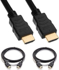 Short HDMI Cable 2-Pack - Compact UHD 4K HDMI 2.0 Builders