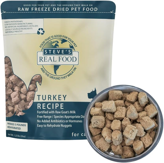 Steve's Real Food Freeze-Dried Raw Nuggets for Dogs and Cats