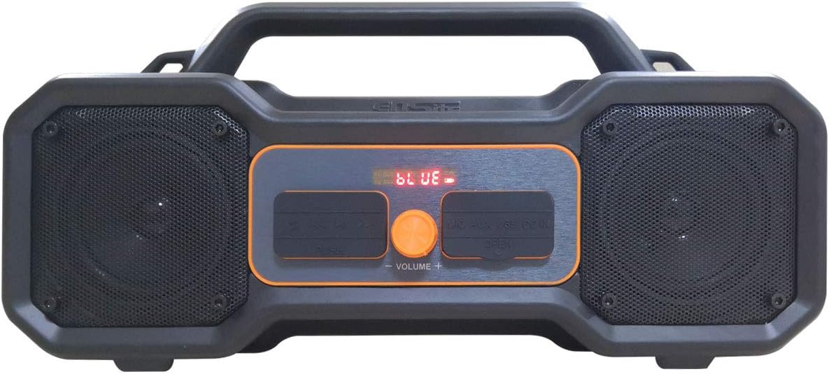Waterproof Magnetic Bluetooth Speaker - Durable for Jobsites, Portable, High Powered