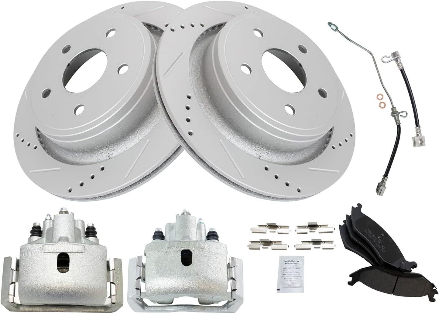 TRQ Brake Pad & Rotor Kit for 2002-2004 Dodge Ram 1500