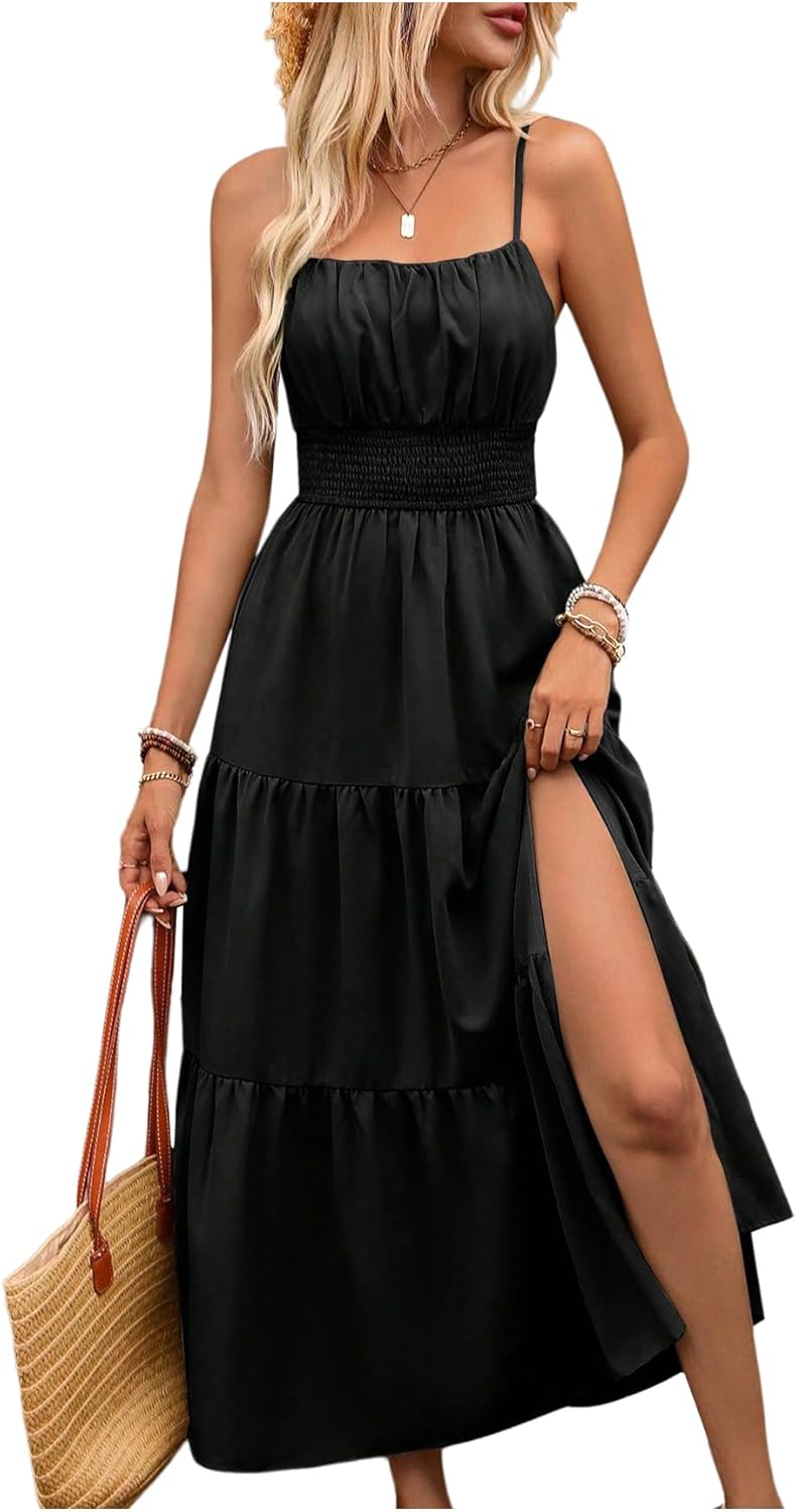 Women's Boho Maxi Dress for Wedding Guest and Vacation Style
