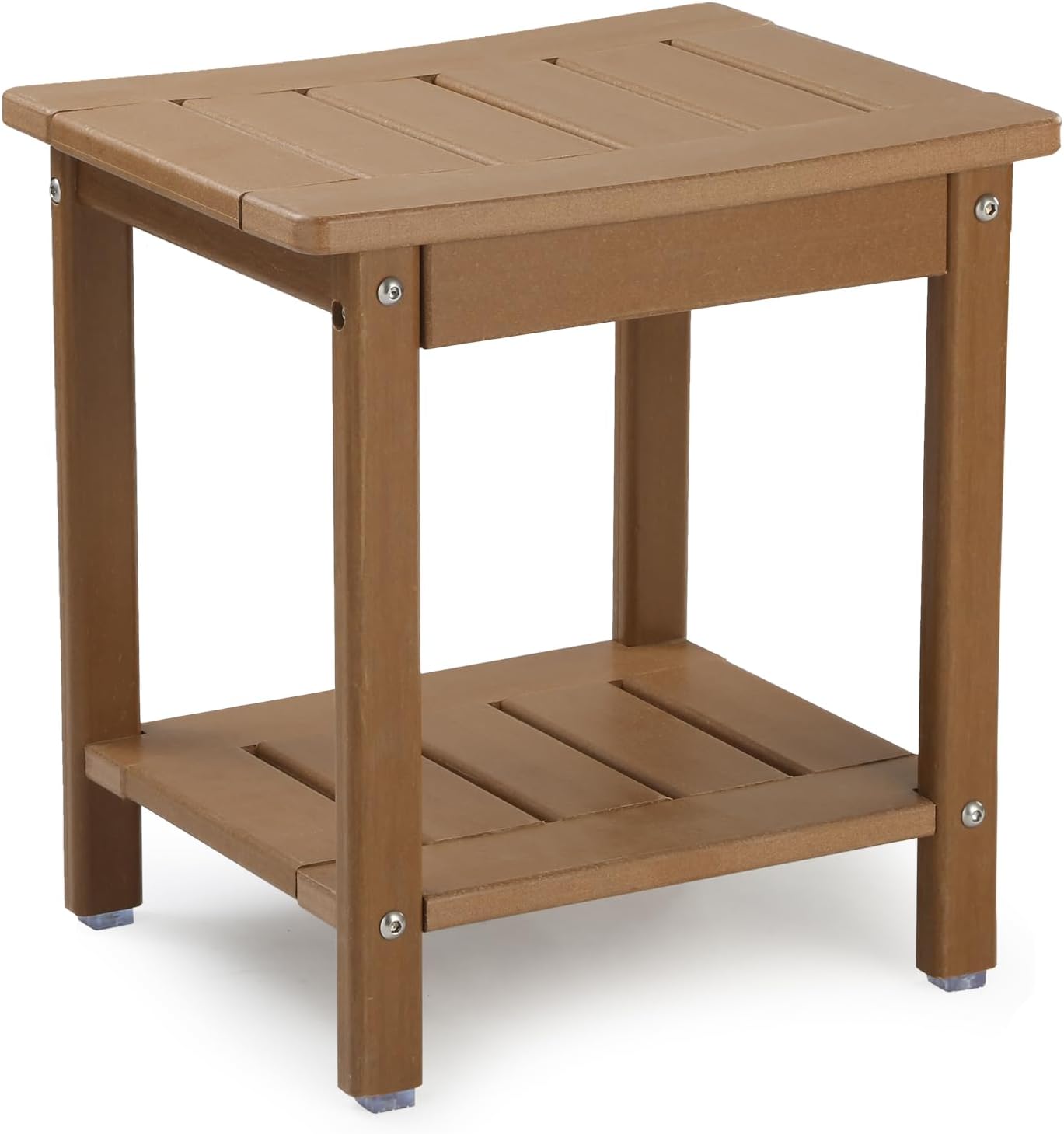 Water-Resistant Teak Spa Stool - Elderly-Friendly