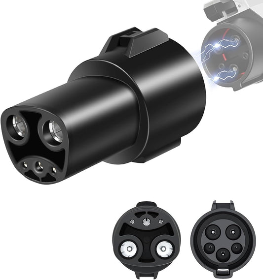 Safe & Portable 80A J1772 to Tesla Adapter