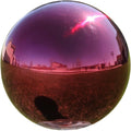 Gazing Globe Mirror Ball 10in Stainless Steel - Colorful Garden Accent