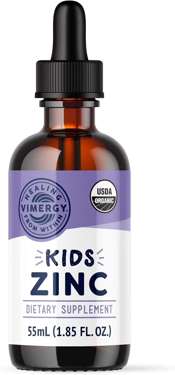 Vimergy Kids Organic Liquid Zinc for Immune Support & Growth