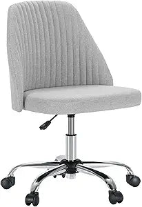DUMOS Office Desk Chair: Cute Mid Century Modern Swivel Design