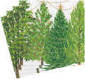 Sparkling Christmas Trees Cocktail Napkins - Pack of 20