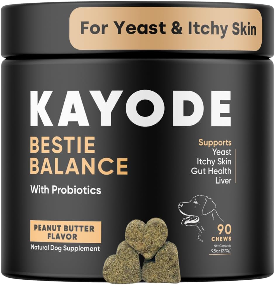Natural Yeast Support for Dogs - Bestie Balance for Itchy Skin