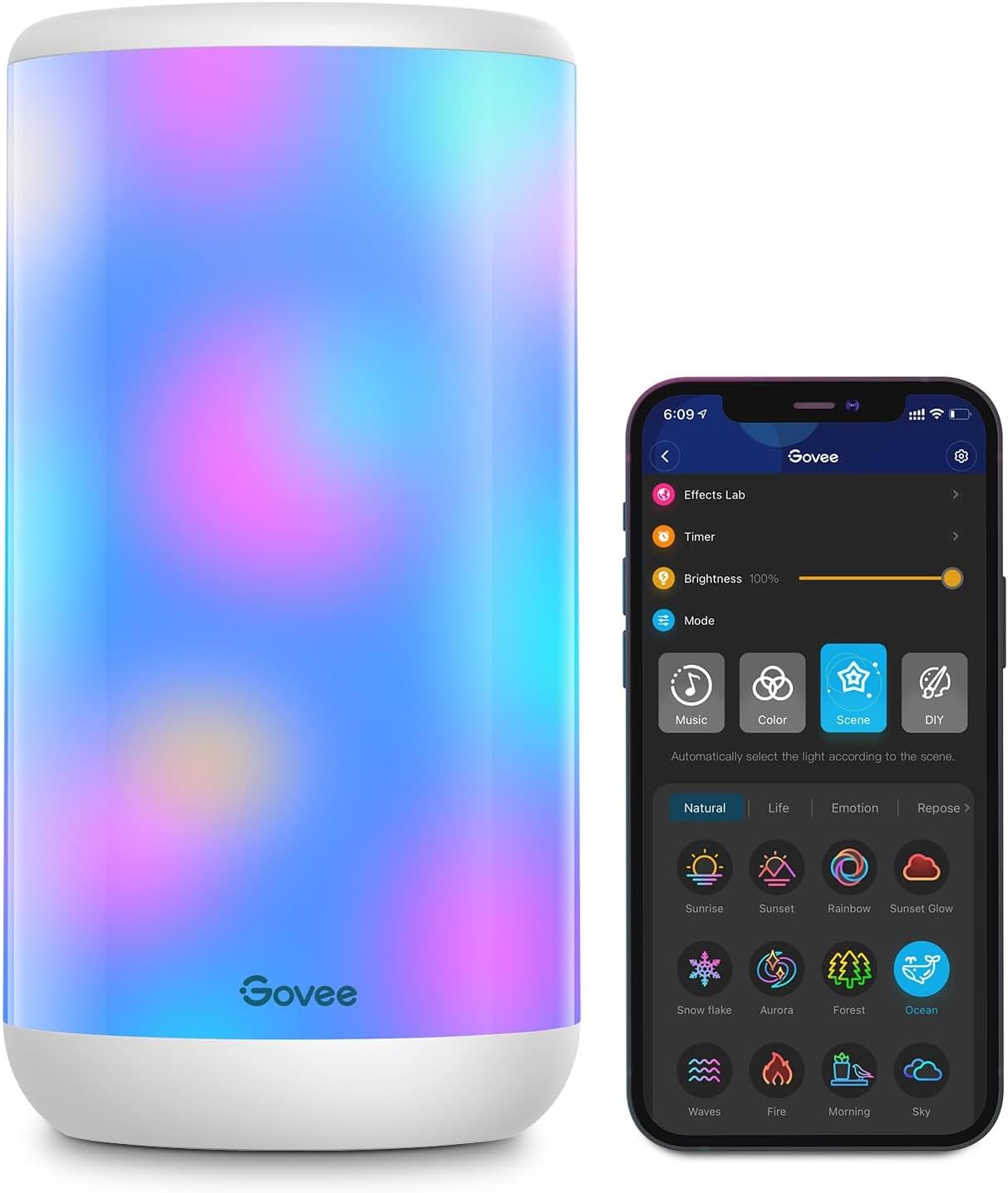 Govee RGBIC Table Lamp with Smart Features for Home Decor