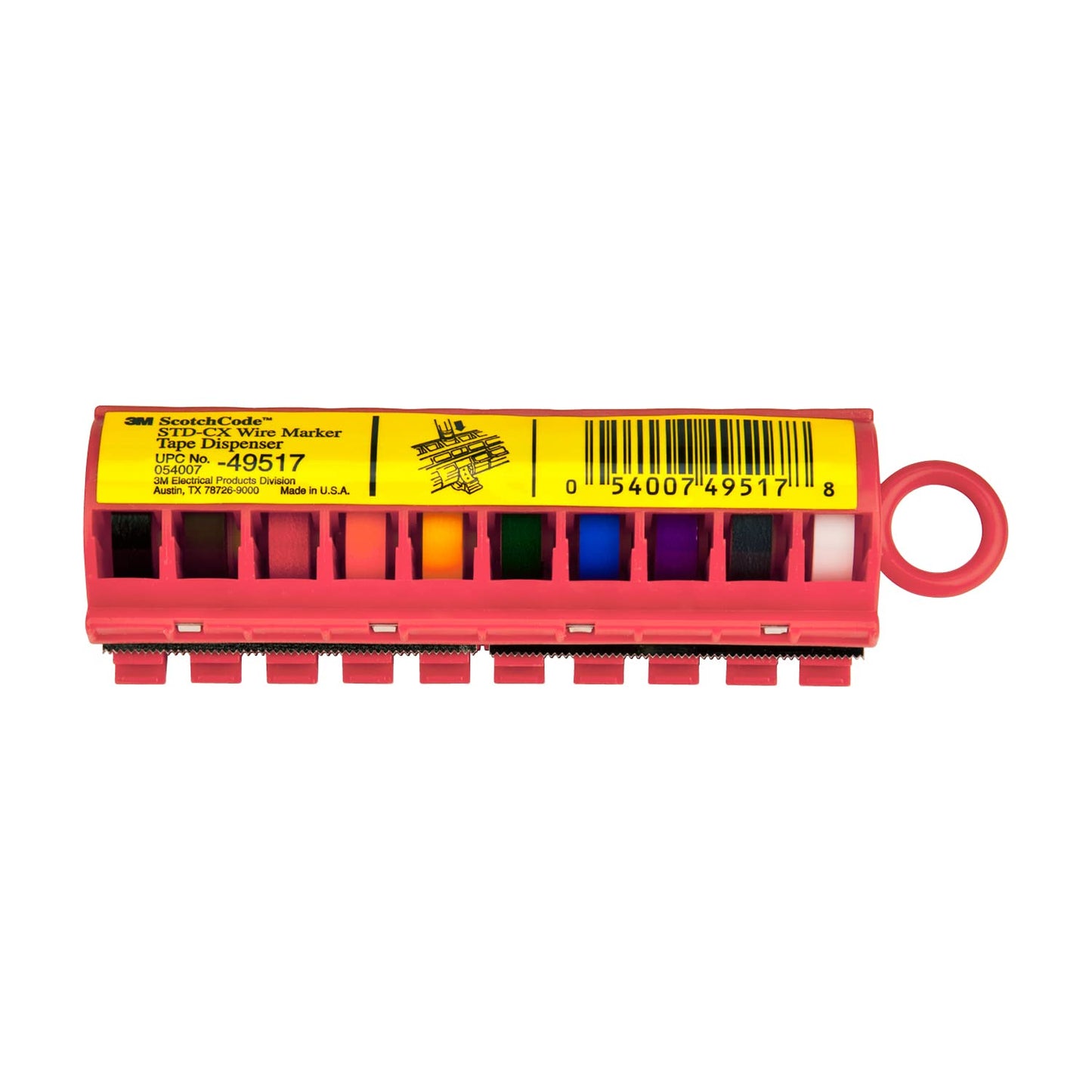 3M ScotchCode Wire Marker Tape Dispenser for Easy Handling