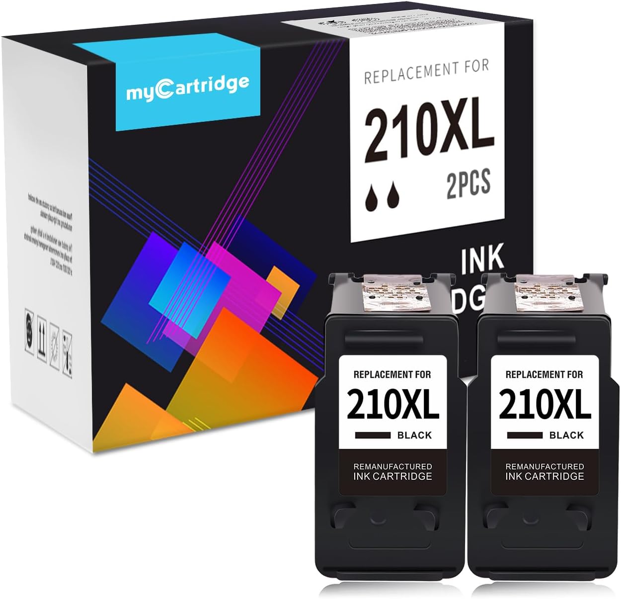 210XL Black Remanufactured Ink Cartridge for Canon Printers