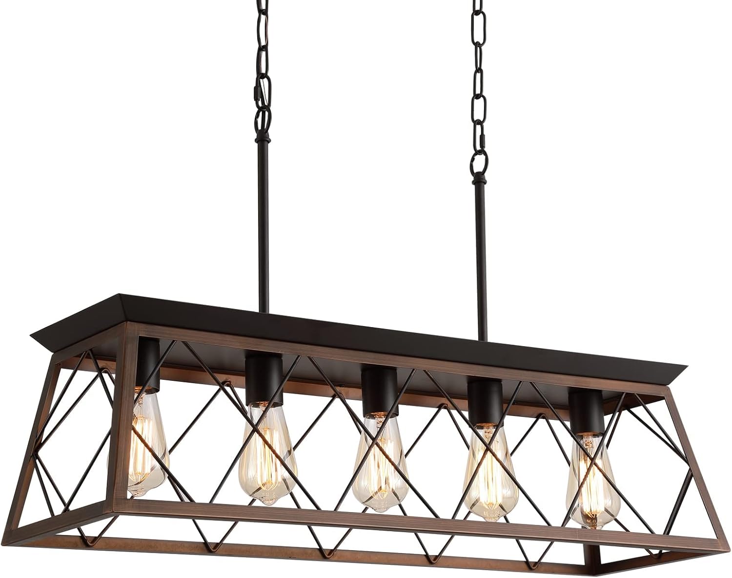Farmhouse Rustic Chandelier Light Fixtures for Dining Room