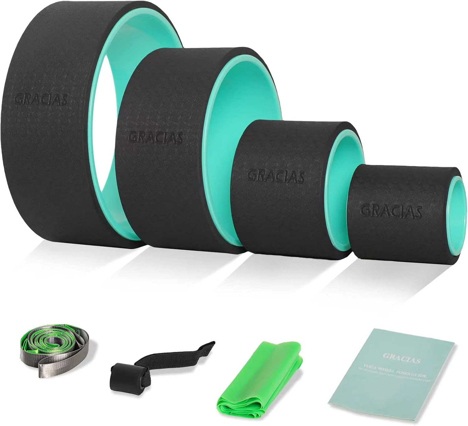 GRACIAS Yoga Wheel Set - Pain Relief & Flexibility
