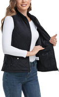 Women's Quilted Stand Collar Vest - Lightweight Layering for Spring