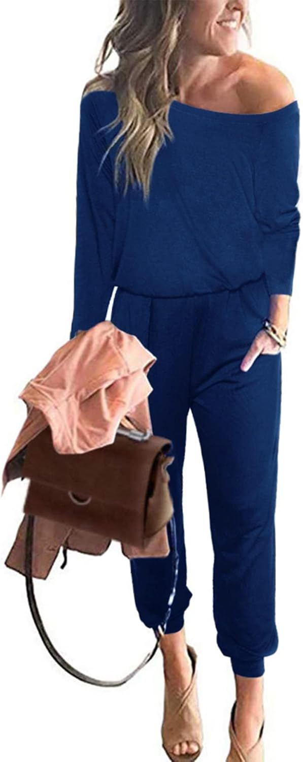 PRETTYGARDEN Jumpsuits for Women Dressy Off Shoulder Style
