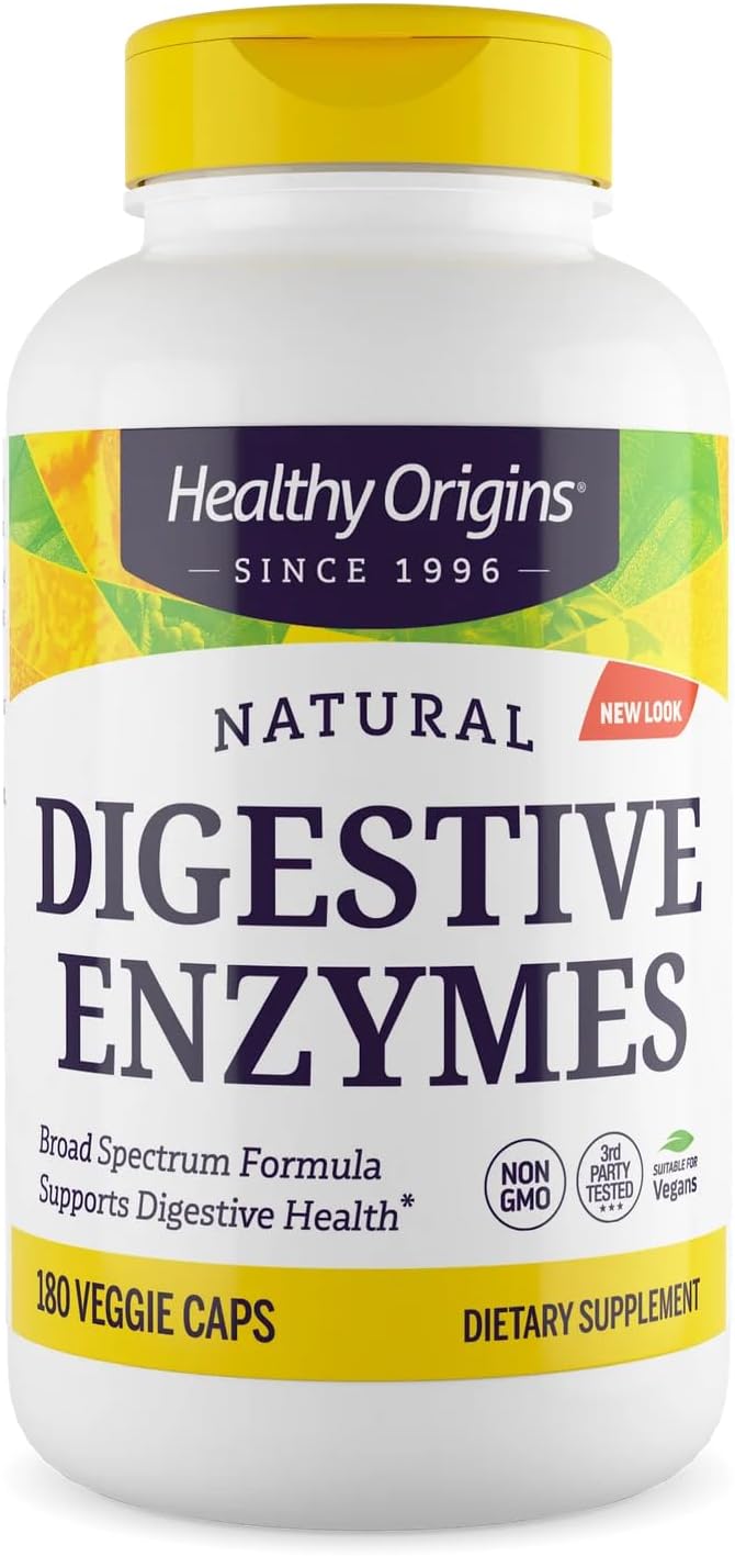 Healthy Origins Digestive Enzymes for Comprehensive Gut Support