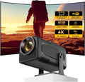 Outdoor Smart Mini Projector - Full HD 4K Support, WiFi, Bluetooth, Auto Keystone, 150 Screen, Black by LYNCAST
