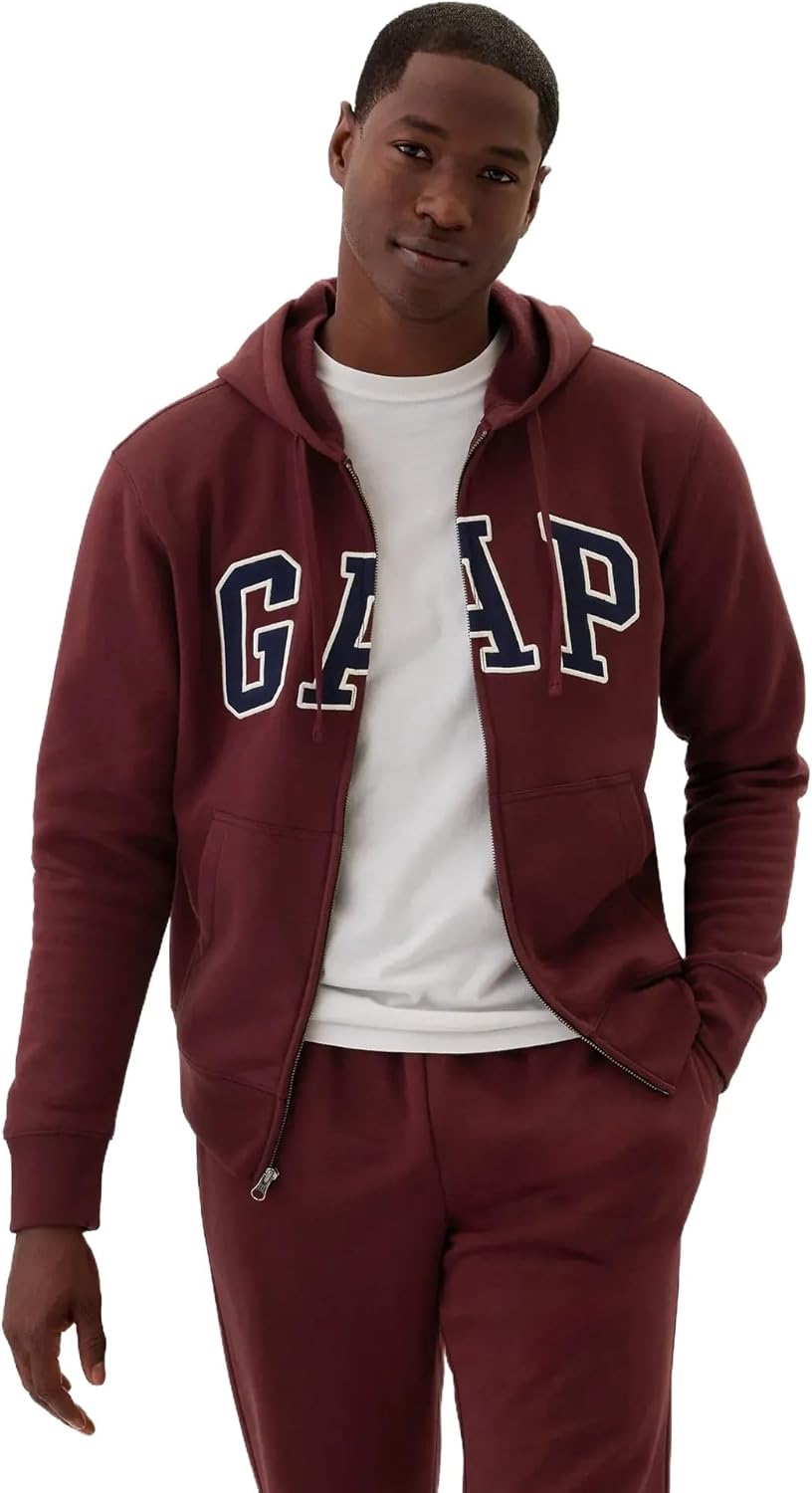 GAP Logo Heritage Hoodie Full Zip Sweatshirt for All Seasons