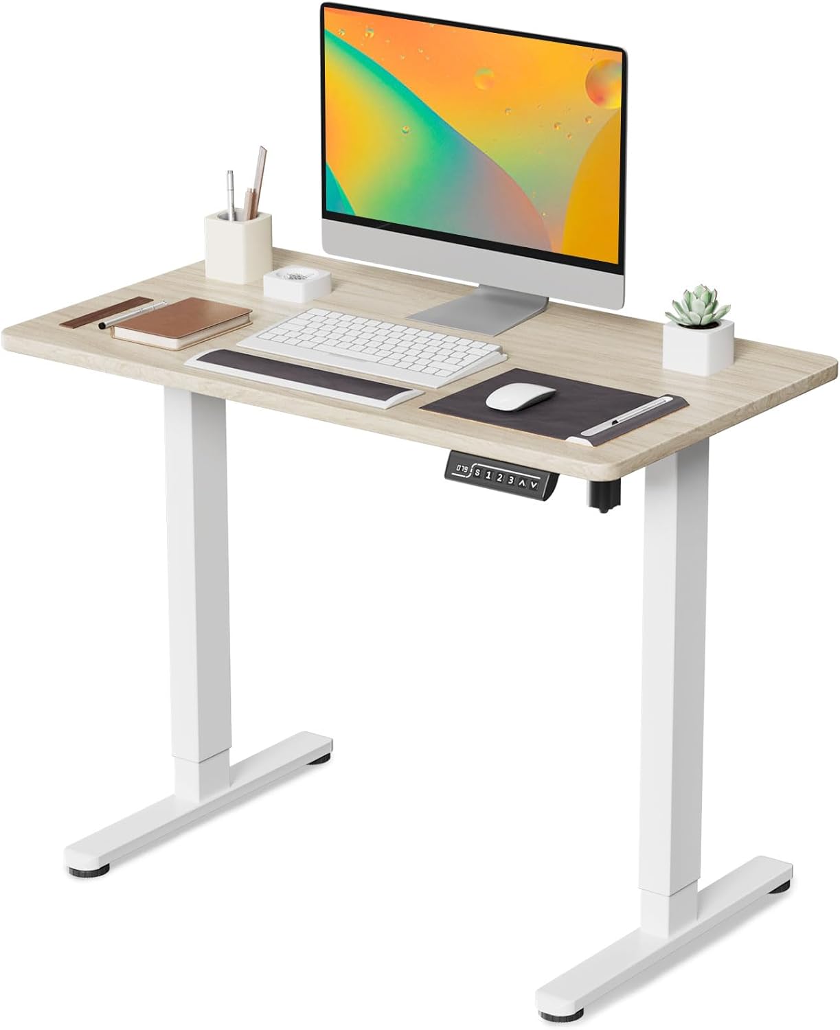 JOY worker Small Electric Standing Desk for Home Office Use