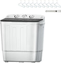 Portable Twin Tub 11lbs Wash 7lbs Spin Washing Machine - Includes 10
