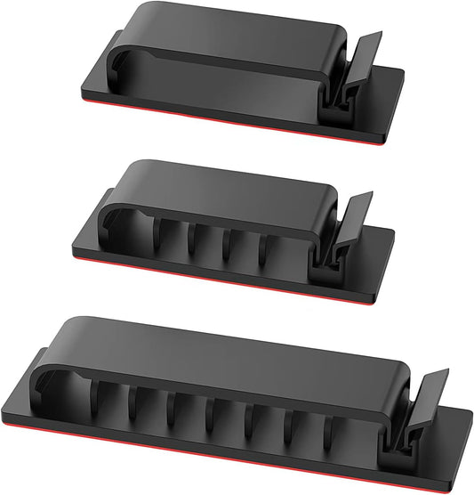 Say Goodbye to Tangled Cords with 20Pcs Halsouy Cable Clips!