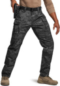 CQR Men's Flex Stretch Tactical Pants - Durable Lightweight EDC apt