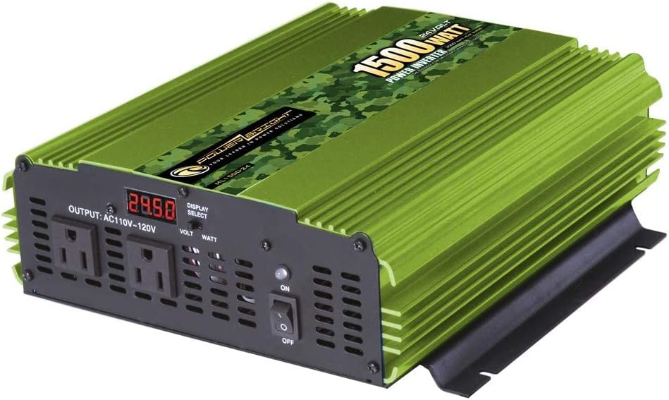 PowerBright 1500W Inverter | Backup Power for Small Devices | Remote Control