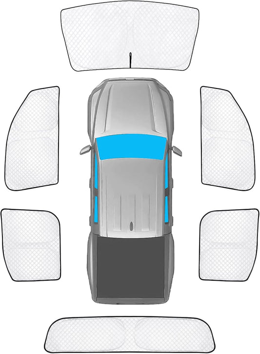 KMF 6pcs Thicken Full Car Window Sun Shades for Toyota Tacoma