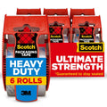Scotch Heavy Duty Packing Tape Clear 1.88 in x 22.2 yd - 6 Rolls