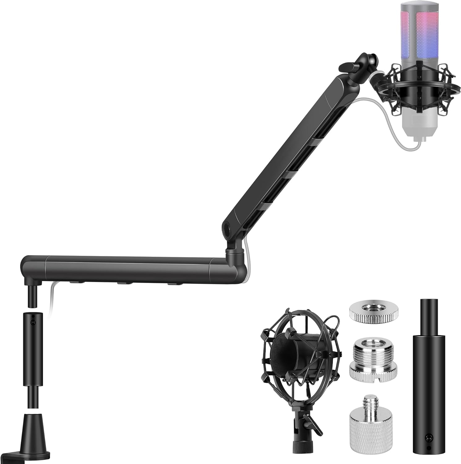 CAHAYA Mic Stand Boom Arm for Optimal Recording Angles