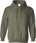 Gildan Adult Heavy Blend Hooded Sweatshirt (Military Green) - Warm