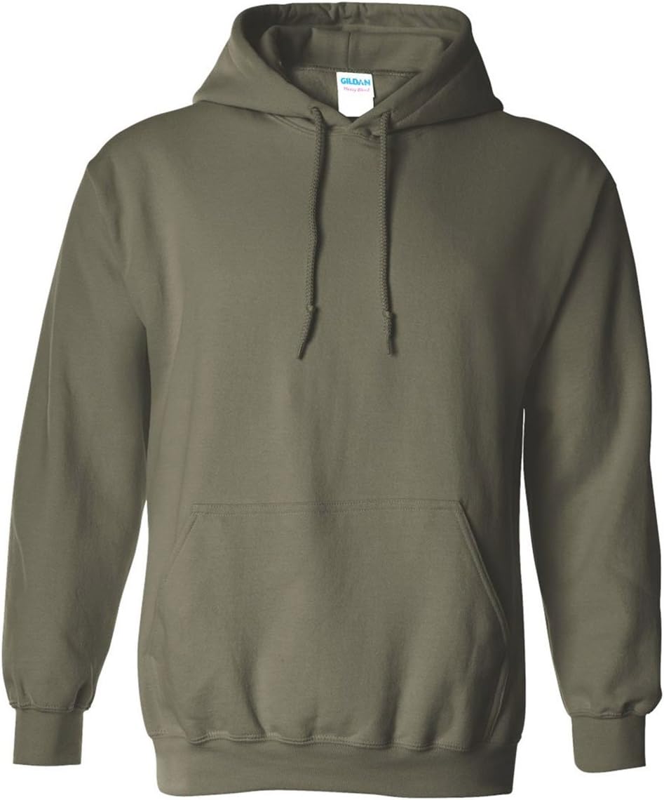 Gildan Adult Hooded Sweatshirt, Military Green, Large