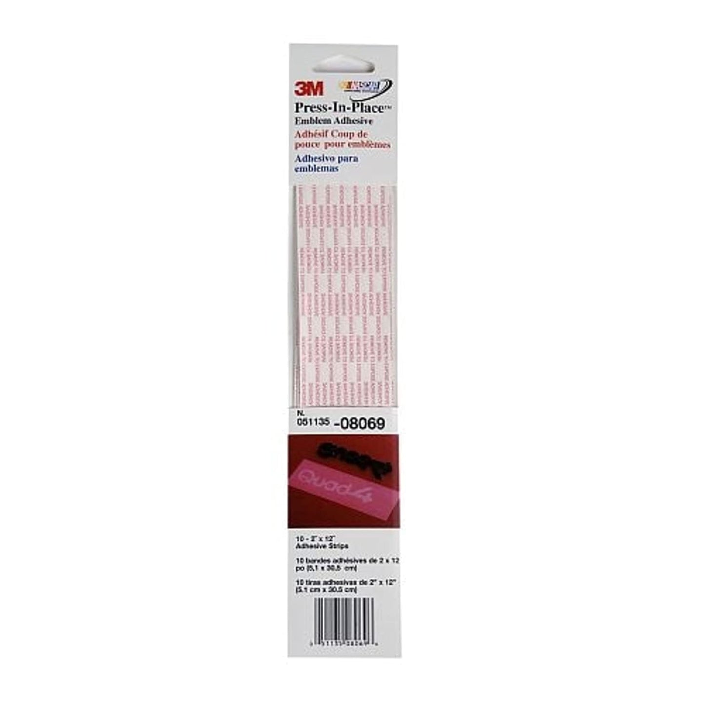 3M Press-In-Place Emblem Adhesive for Automotive Use