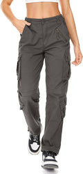 Womens Cargo Army Combat Work Pants with 8 Pockets - Comfortable Shoes