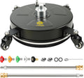 Pressure Washer Surface Cleaner 14 in with 4 Wheels - Faster Driveway