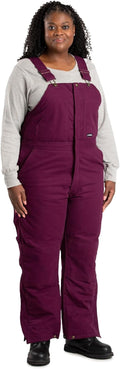 Berne Women's Softstone Duck Insulated Bib Overall - Warm Durable Fit