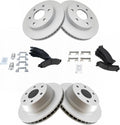 TRQ Front & Rear Ceramic Disc Brake Kit for Chevy GMC Trucks