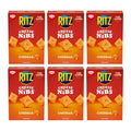 Ritz Cheese Nibs Crackers 200g Pack of 6 - Cheesy Bite-Size Snack